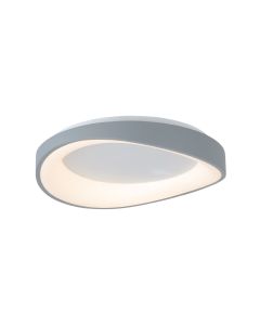 InLight Πλαφονιέρα οροφής LED 72W 3CCT από γκρί μέταλλο και λευκό ακρυλικό D:52cm 42033-Gray
